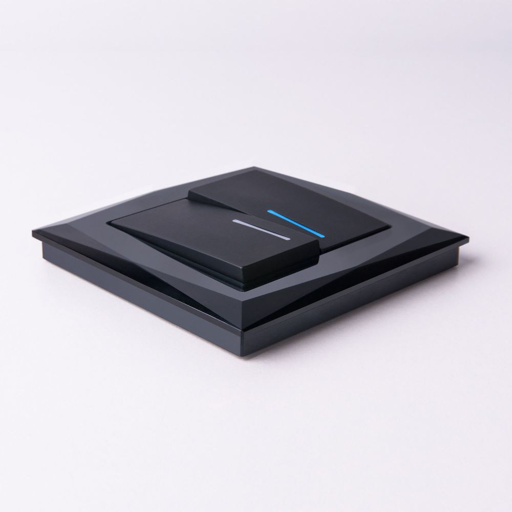 Рамка стеклянная Werkel Diamant на 1 пост Черный W0011208 — изображение 2