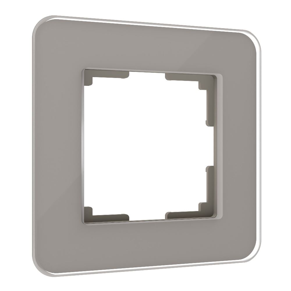 Рамка стеклянная Werkel Elite на 1 пост Дымчатый W0012417