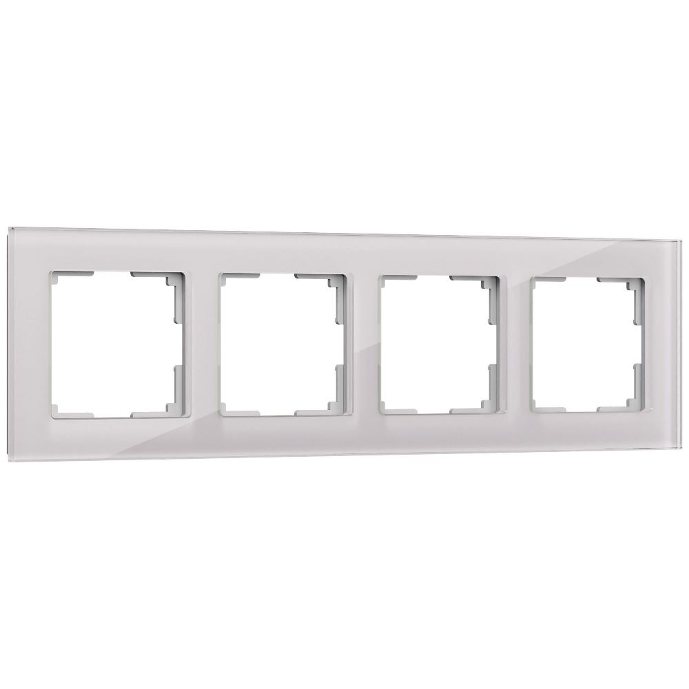 Рамка стеклянная Werkel Favorit на 4 поста Дымчатый W0041117