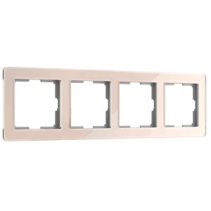 Рамка акриловая Werkel Acrylic на 4 поста Айвори W0042743