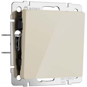 Выключатель одноклавишный встраиваемый Werkel Айвори W1110043