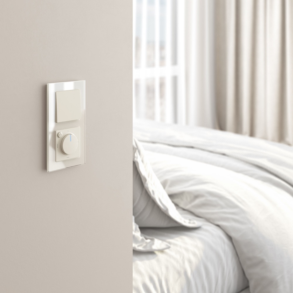 Выключатель одноклавишный встраиваемый перекрестный Werkel Айвори матовый W1113062 — изображение 2