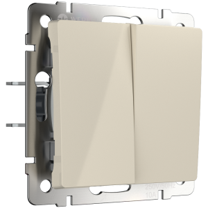 Выключатель двухклавишный встраиваемый Werkel Слоновая кость W1120003