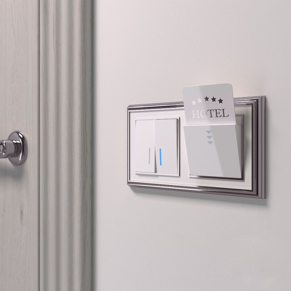 Выключатель двухклавишный встраиваемый Werkel с подсветкой Белый W1120101 — изображение 3