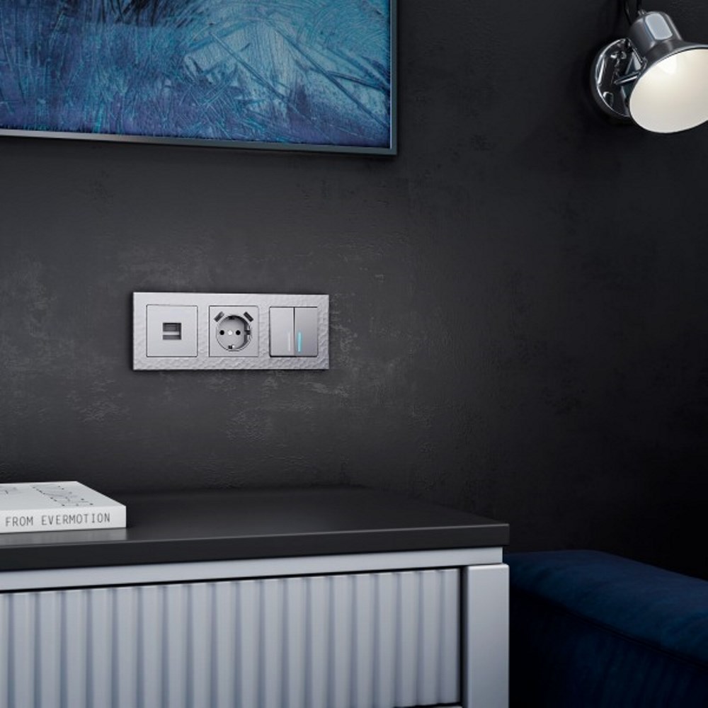 Розетка встраиваемая телефонная Werkel RJ-11 Серебряный W1182006 — изображение 2