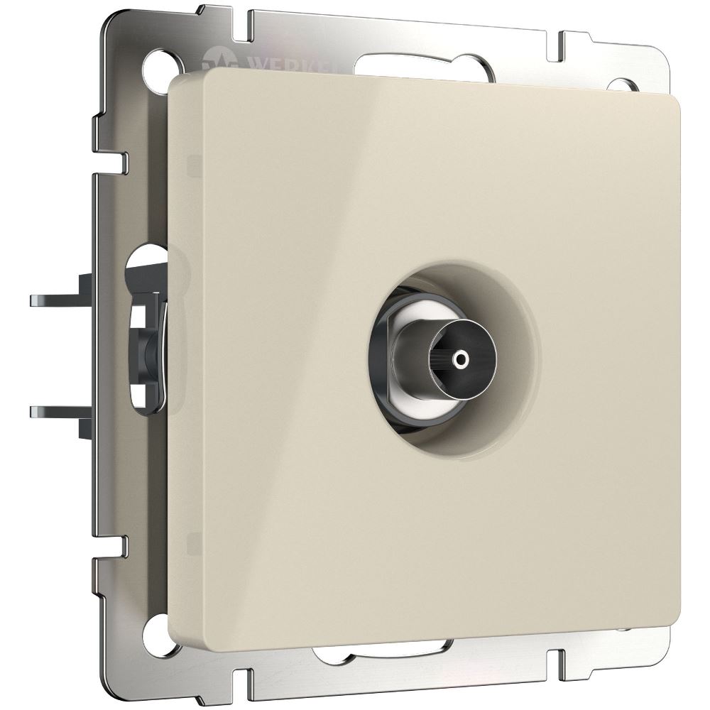 ТВ-розетка встраиваемая оконечная Werkel Слоновая кость W1183003