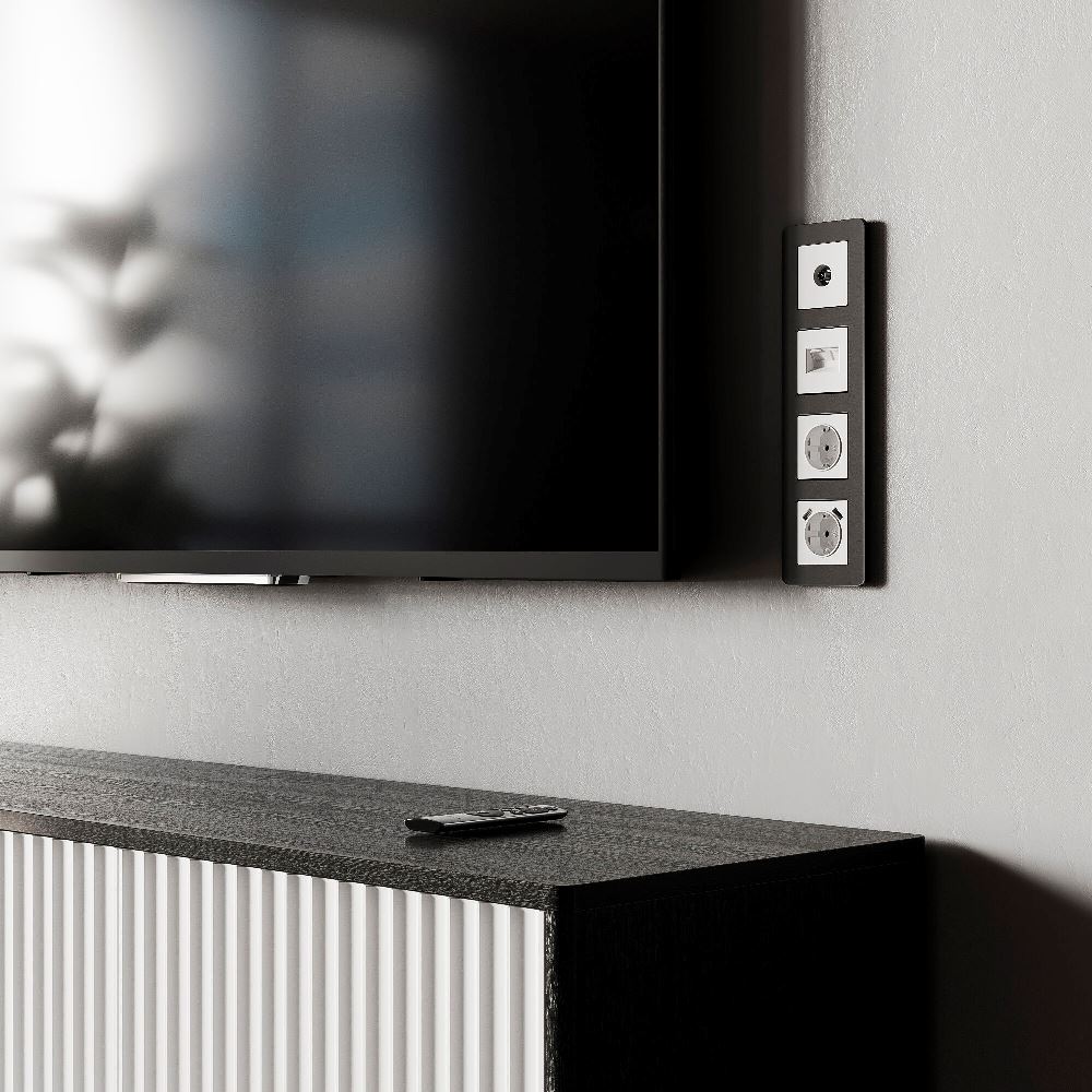 ТВ-розетка встраиваемая оконечная Werkel Белый матовый W1183061 — изображение 3