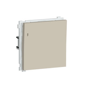 Выключатель одноклавишный встраиваемый Donel R98 звонкового типа с подсветкой Кашемир матовый DA03151-DA29035