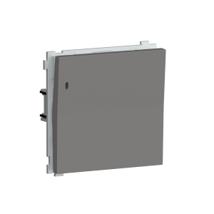 Выключатель одноклавишный встраиваемый Donel R98 звонкового типа с подсветкой Шоколад матовый DA03151-DA29042