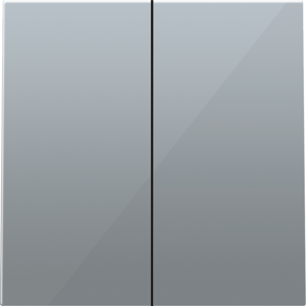 Выключатель двухклавишный встраиваемый Donel R98 Алюминий матовый DA10500-DA29526 — изображение 2