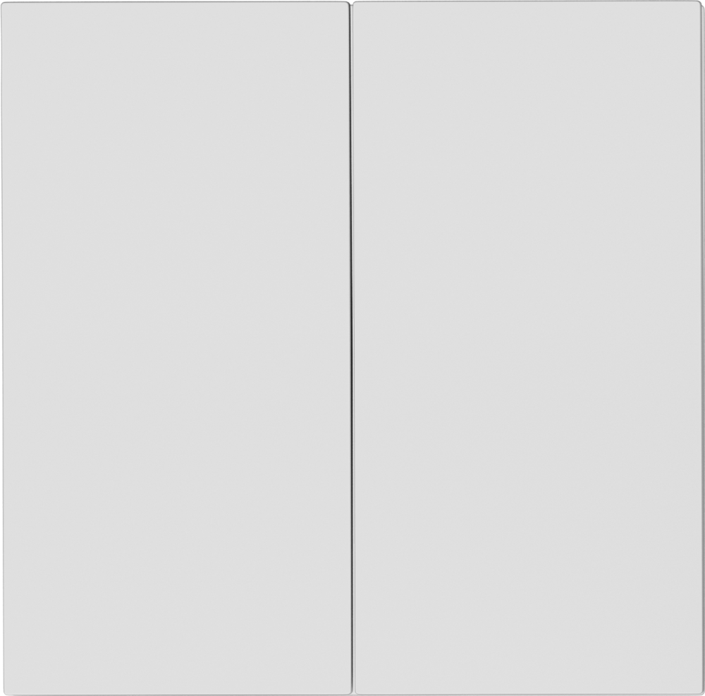 Выключатель двухклавишный встраиваемый проходной Donel R98 Белый матовый DA10800-DA29533 — изображение 2