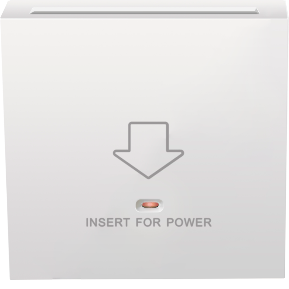 Выключатель электронный карточный встраиваемый Donel R98 Белый глянцевый DA14000-DA59003 — изображение 2