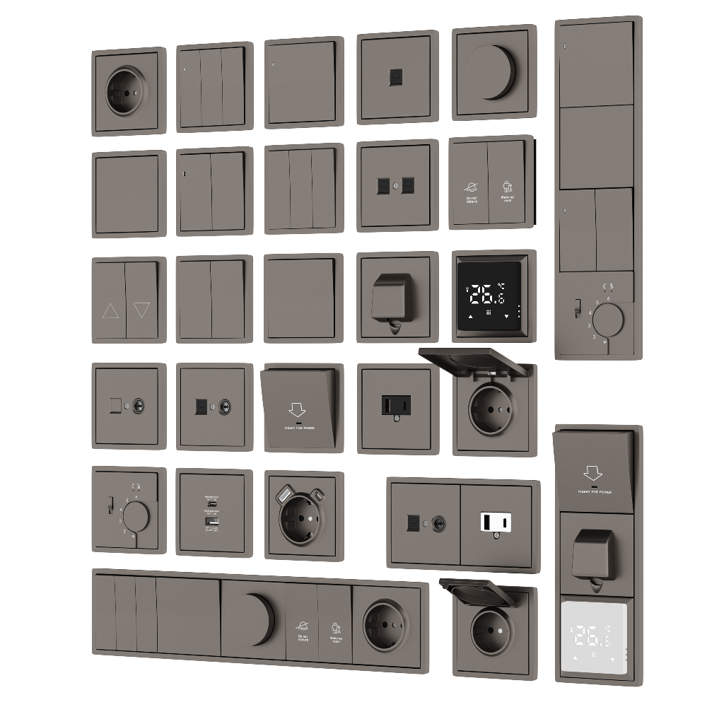 Выключатель жалюзи встраиваемый Donel R98 Сталь матовая DA15800-DA29437 — изображение 3