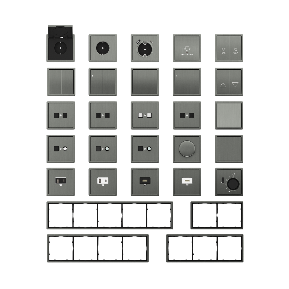 Выключатель жалюзи встраиваемый Donel R98 Metal Никель DA15800-DA294NB — изображение 3