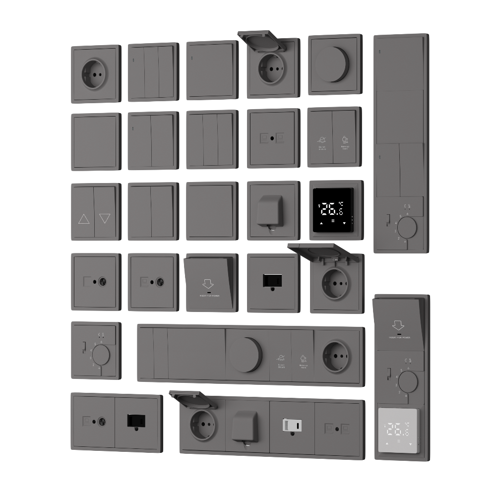 Розетка встраиваемая Donel R98 Schuko с заземлением и шторками на клеммах Шоколад матовый DA17700-DA22042 — изображение 3