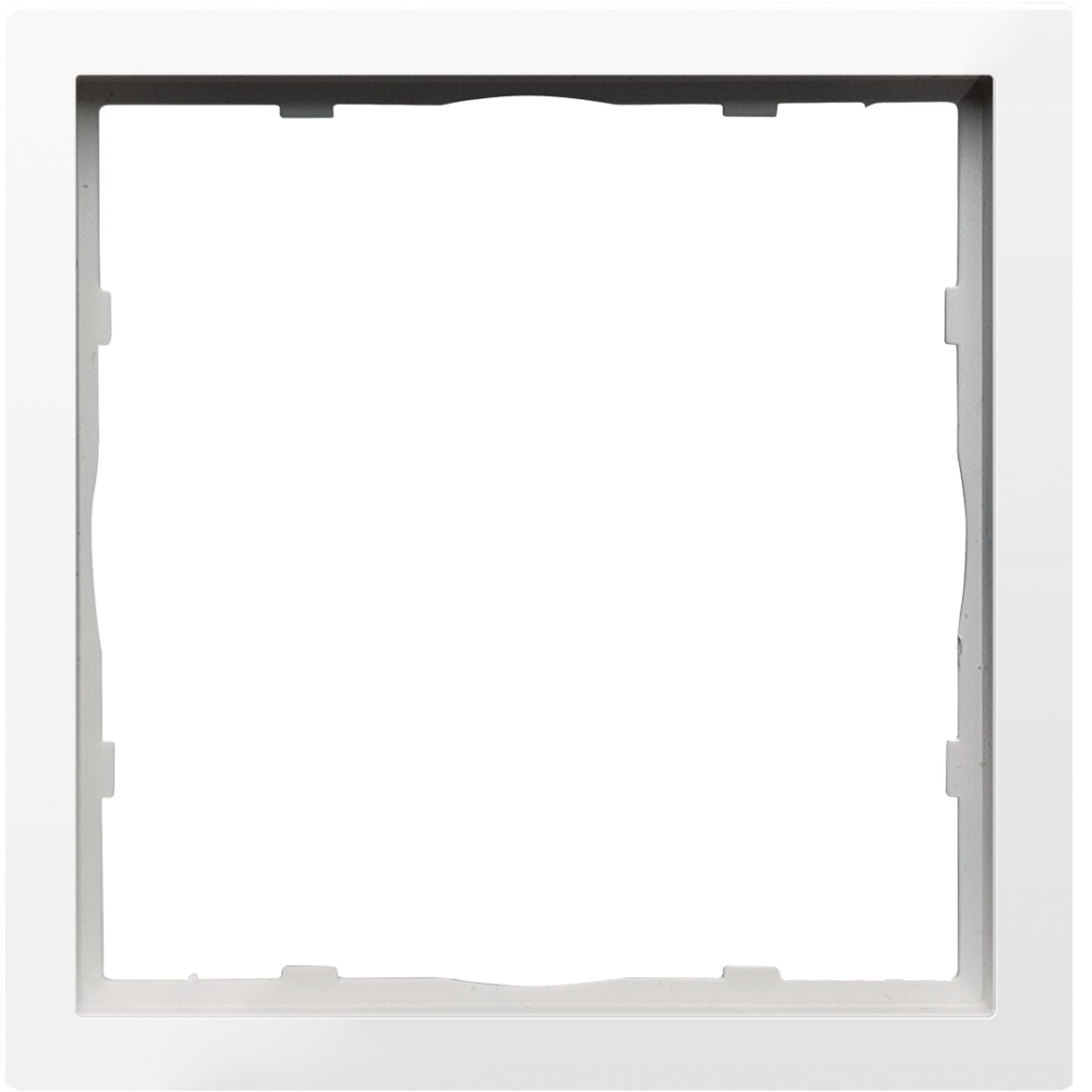 Рамка пластиковая Donel R98 нa 1 пост Белый глянцевый DA21103