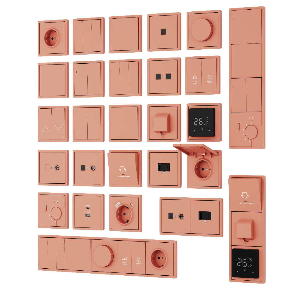 Рамка пластиковая Donel R98 нa 1 пост Коралл матовый DA21145 — изображение 2