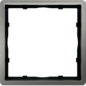 Рамка из металла Donel R98 Metal на 1 пост Благородная сталь DA211ES