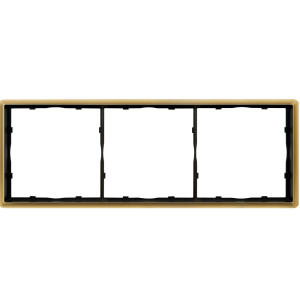 Рамка из металла Donel R98 Metal на 3 поста Золото матовое DA213BR