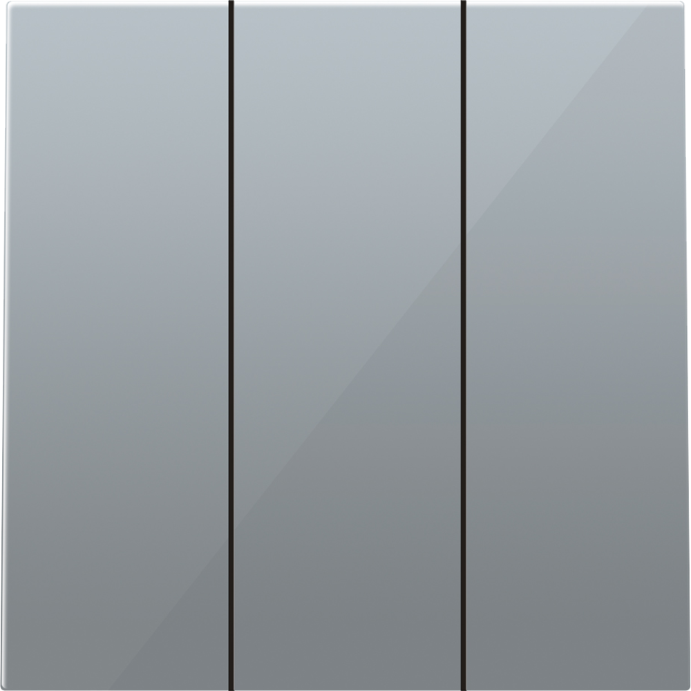 Выключатель трехклавишный встраиваемый Donel R98 Алюминий матовый DA28300-DA29326 — изображение 2