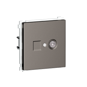 ТВ-розетка встраиваемая оконечная Donel R98 Сталь матовая DA30100-DA87937