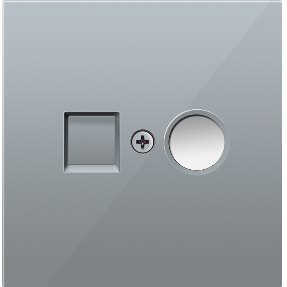 Розетка встраиваемая TV-SAT Donel R98 F-разъём Алюминий матовый DA30200-DA87926 — изображение 2