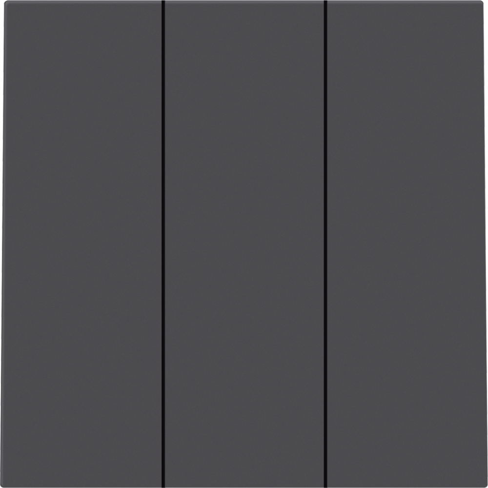 Выключатель трехклавишный встраиваемый Donel R98 звонкового типа Черный матовый DA35100-DA29328 — изображение 2