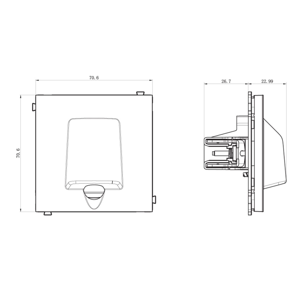 Вывод кабеля Donel R98 Белый матовый DA87133 — изображение 3
