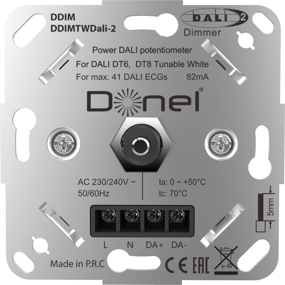 Диммер Donel R98 Dali роторный Черный матовый DDIMTWDali-2-DA65028 — изображение 4