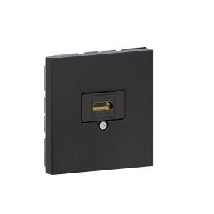 Розетка встраиваемая HDMI Donel R98 Metal 2.0a Вороненая сталь STRS20A-DA276GS