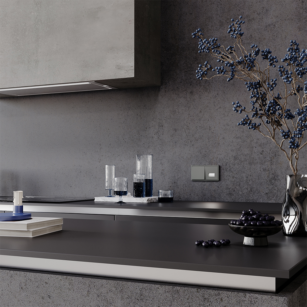 Выключатель одноклавишный встраиваемый Voltum S70 Титан VLS010106 — изображение 5