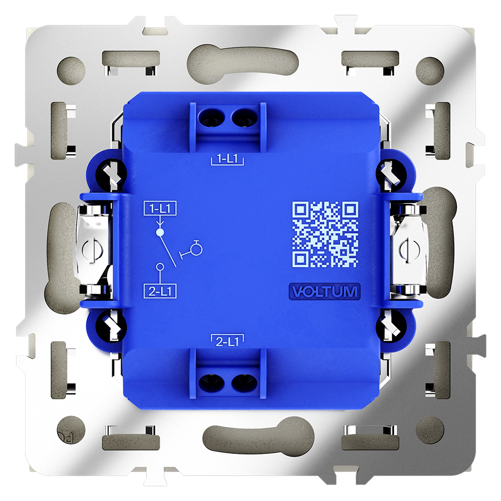 Выключатель одноклавишный встраиваемый с самовозвратом Voltum S70 Шелк VLS010604 — изображение 3
