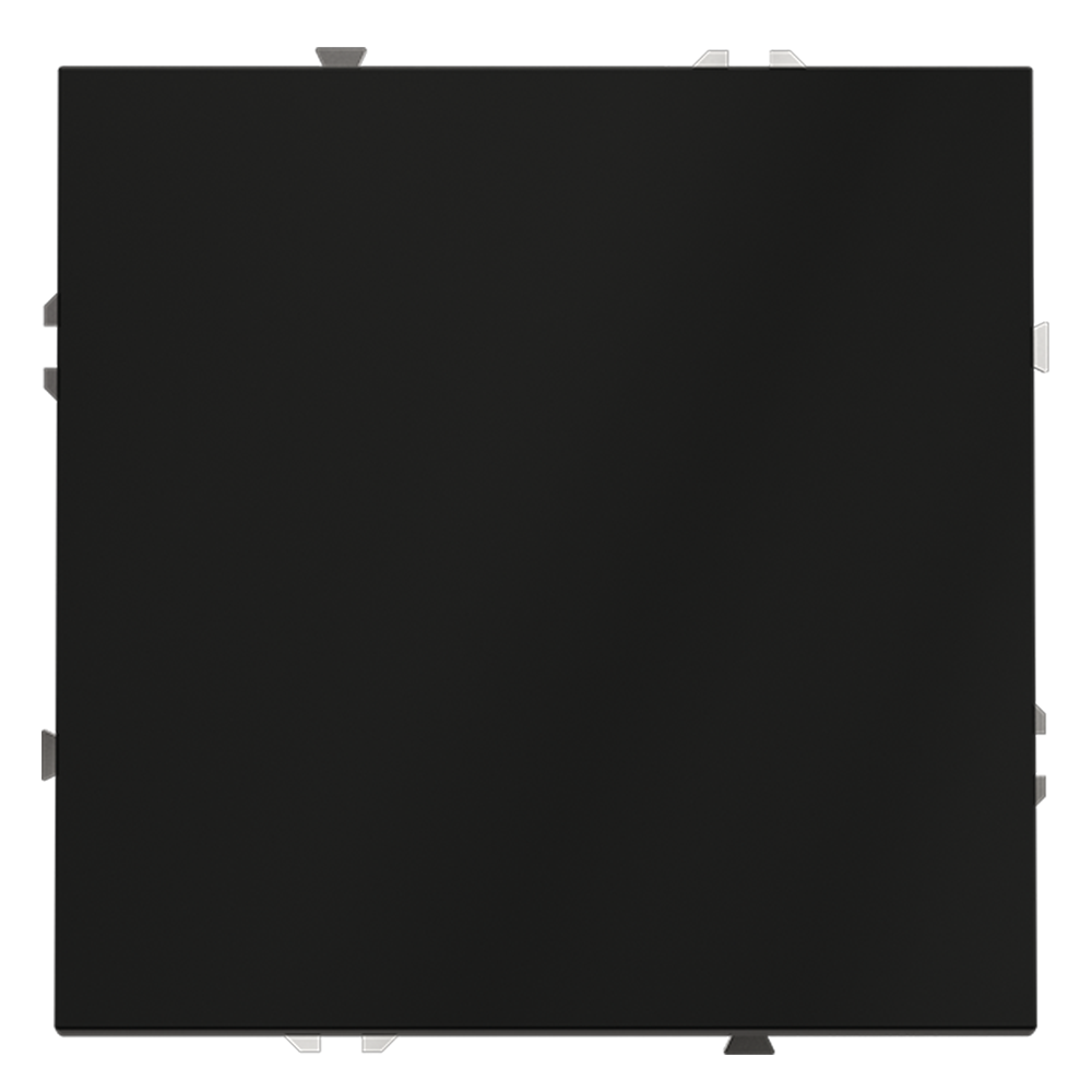 Выключатель одноклавишный встраиваемый с самовозвратом Voltum S70 Черный матовый VLS010608