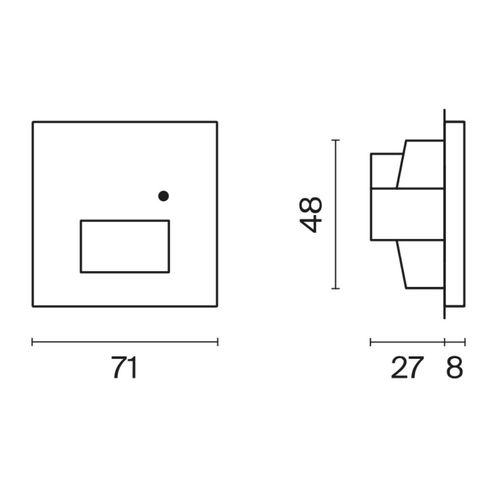 LED подсветка встраиваемая Voltum S70 с датчиком Белый матовый VLS070702 — изображение 5