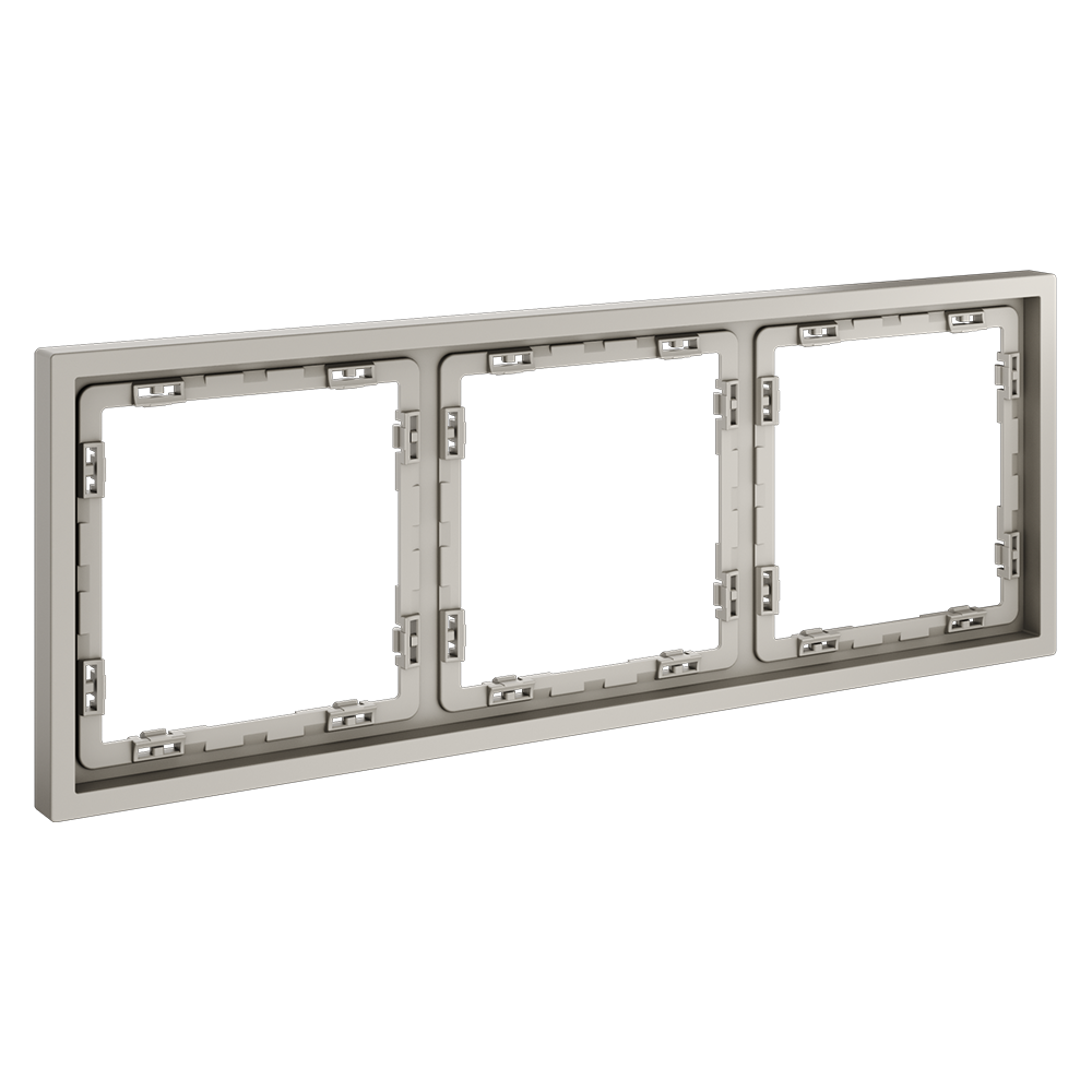 Рамка пластиковая Voltum S70 на 3 поста Кашемир глянцевый VLS100303 — изображение 2
