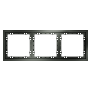 Рамка пластиковая Voltum S70 на 3 поста Титан глянцевый VLS100306