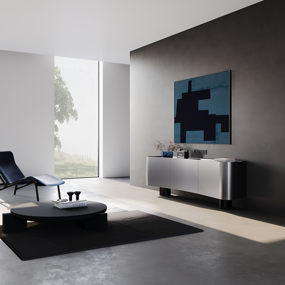 Рамка пластиковая Voltum S70 на 5 постов Графит глянцевый VLS100507 — изображение 4