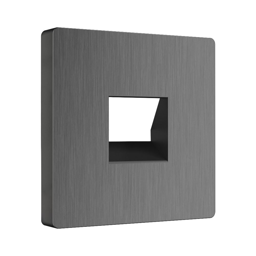 Накладка для телефонной розетки Werkel RJ-11 Графит рифленый W1192004