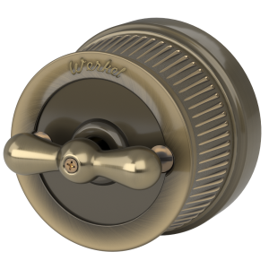 Переключатель-выключатель одноклавишный Werkel Бронзовый W5712012