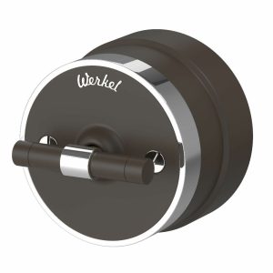 Переключатель-выключатель одноклавишный Werkel Vintage Мокко матовый / Хром W5812052