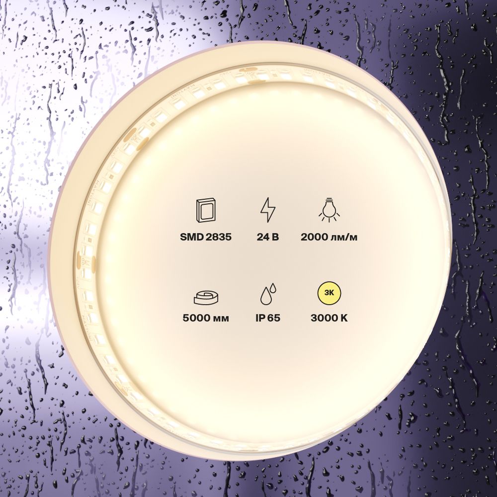 Светодиодная лента Standard Maytoni Led Strip Standard 5 м 3000 K Белый 10157 — изображение 3